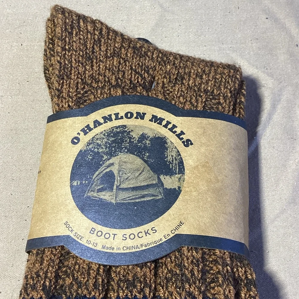 O'Hanlon Mills Boot Socks Men's Sock Size 10-13 (Shoe Size 6.5-12.5)